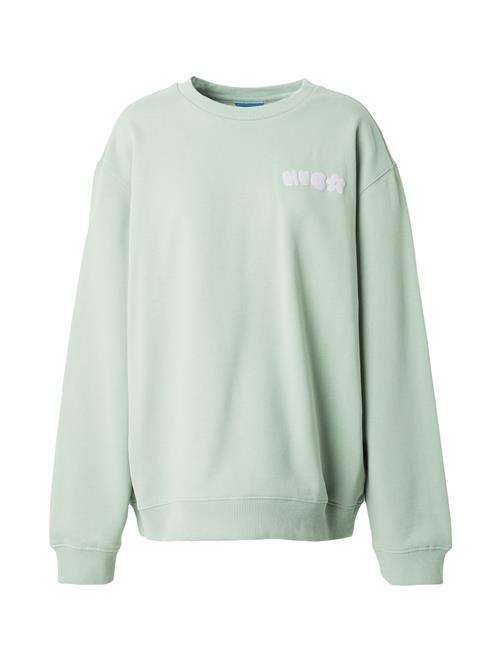 Se HUGO Sweatshirt  lysegrøn / lyselilla ved About You