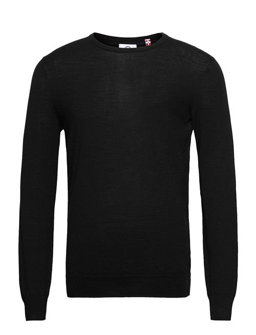 Se Kronstadt Johs Merino Crew Neck Knit Kronstadt Black ved Booztlet