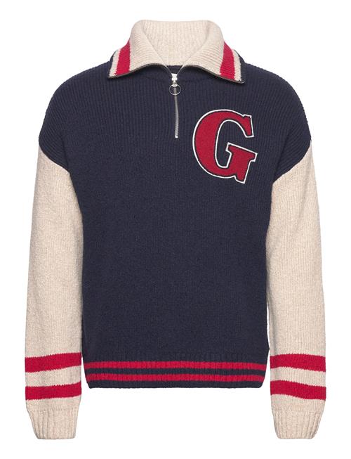 Se GANT Wool Neps Letterman Hz GANT Navy ved Booztlet