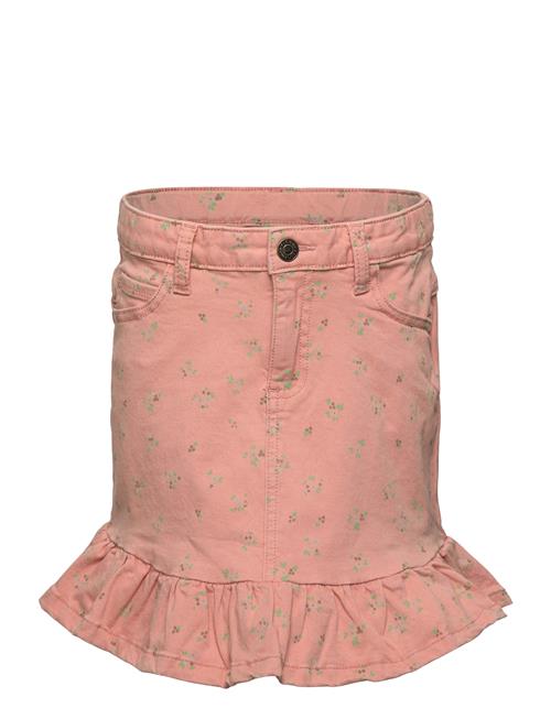 Minymo Skirt Aop Twill Minymo Pink