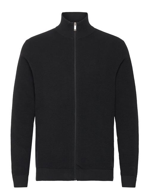 Se Selected Homme Slhross Ls Knit Structure Full Zip Noos Selected Homme Black ved Booztlet