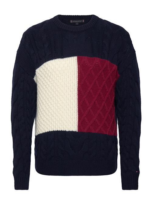 Tommy Hilfiger Cable Flag Sweater Tommy Hilfiger Navy