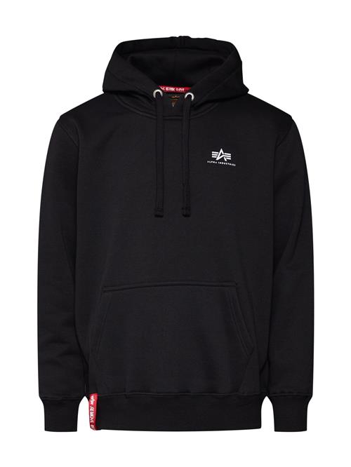 ALPHA INDUSTRIES Sweatshirt  sort / hvid