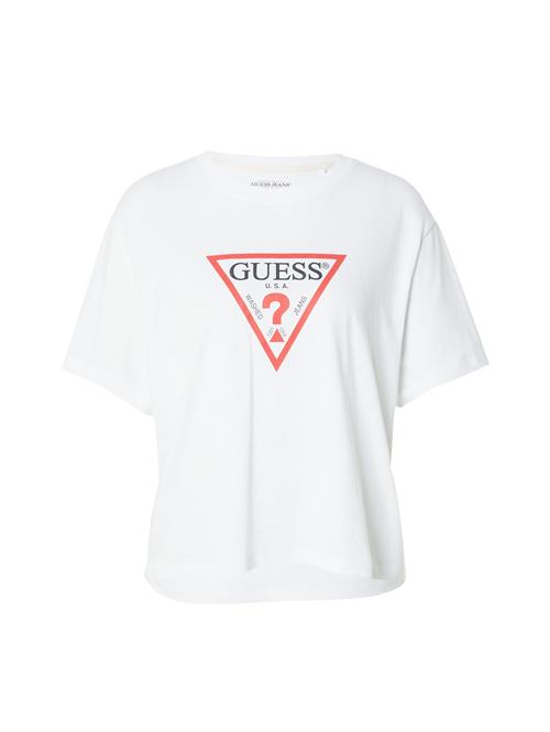 Se GUESS JEANS Shirts 'ICONIC'  rød / sort / hvid ved About You