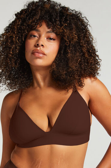 Hunkemöller Smooth Triangle Bralette Brown