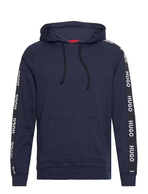 Se HUGO Sporty Logo Hoodie HUGO Navy ved Booztlet