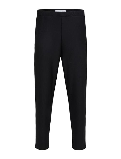 Se Selected Homme Slhstraight196-Plisse Trouser Ex Selected Homme Black ved Booztlet