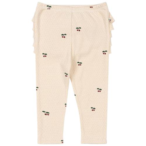 Se Konges Sløjd SUI FRILL PANTS GOTS | Hvid | 0-1 years ved Babyshop