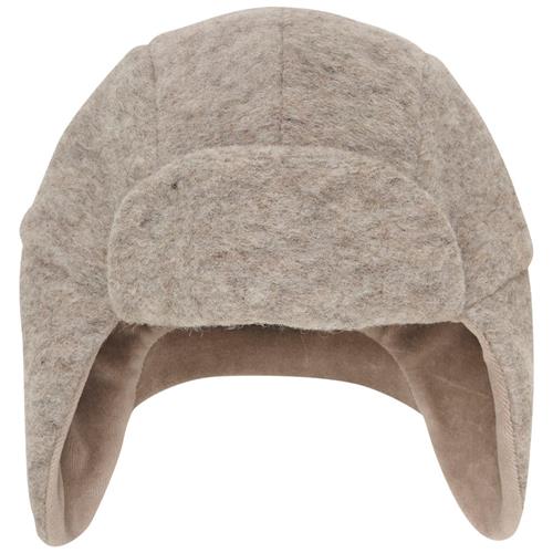 Huttelihut Uld Beanie Camel Melange | Brun | 4-6 years