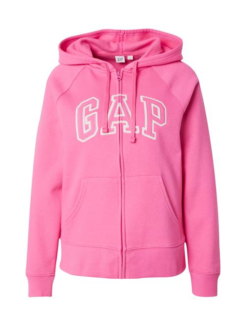 GAP Sweatjakke 'HERITAGE'  lys pink / hvid