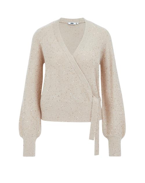 WE Fashion Cardigan  beige / guld