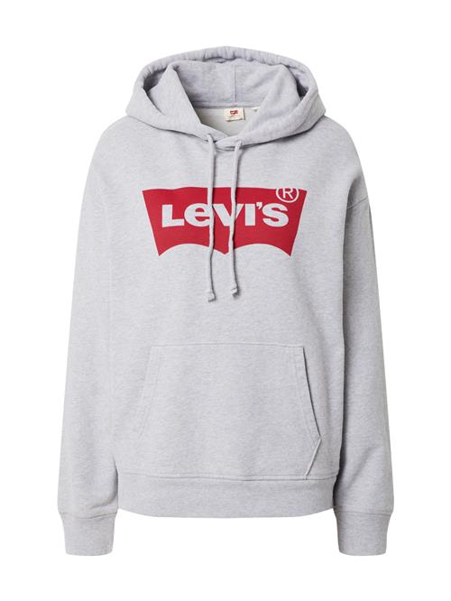 Se LEVI'S ® Sweatshirt 'Graphic Standard Hoodie'  grå-meleret / carminrød ved About You