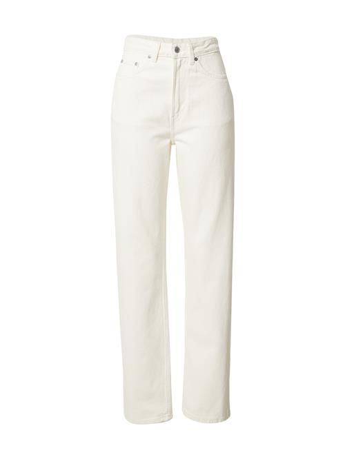 Se WEEKDAY Jeans 'Rowe Extra High Straight'  white denim ved About You