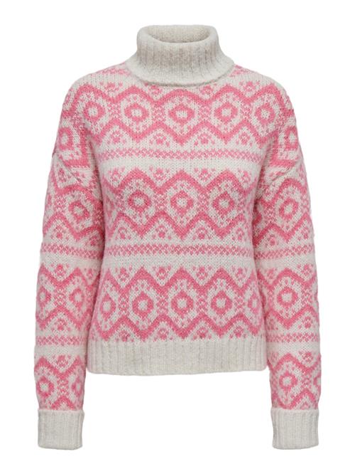 Se ONLY Pullover 'CARIN'  beige / pitaya ved About You