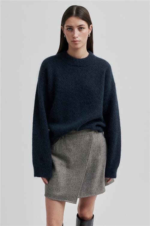 Second Female Levi Wool Skirt Kvinde Volcanic Ash Korte Nederdele Str L - hos Magasin