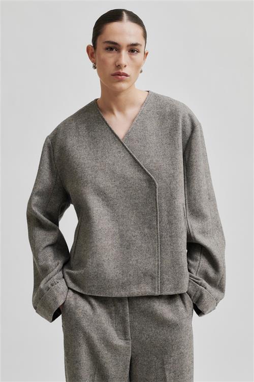 Second Female Levi Wool Blazer Kvinde Volcanic Ash Blazere Str L - hos Magasin