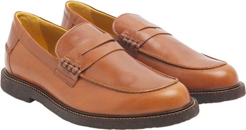 Se ANGULUS Loafer Kvinde 1838 Cognac Loafers Str 39 - hos Magasin ved Magasin