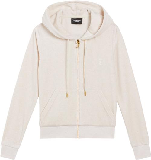 Juicy Couture Robertson Gold Kvinde Oatmeal Marl Hættetrøjer Str L - Velour hos Magasin