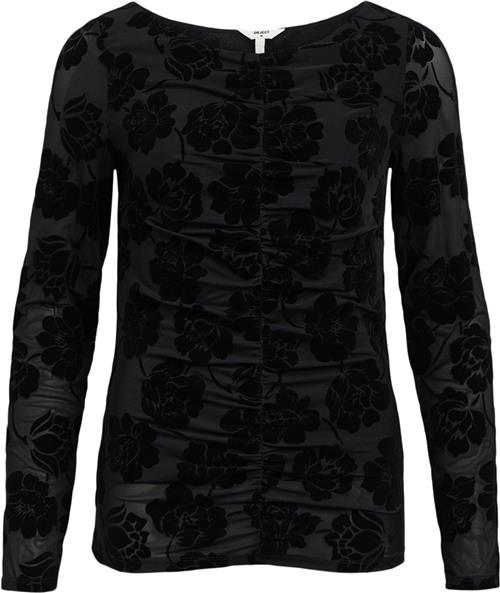 Object Objalma L/S TOP 136 Kvinde Black Toppe Regular Fit Str XS - hos Magasin