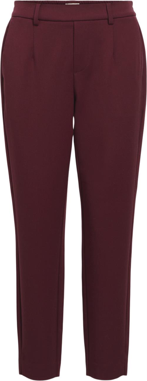 Object Objlisa Slim Pant Noos Kvinde Cabernet/col Bukser Straight Fit Str 40 - hos Magasin