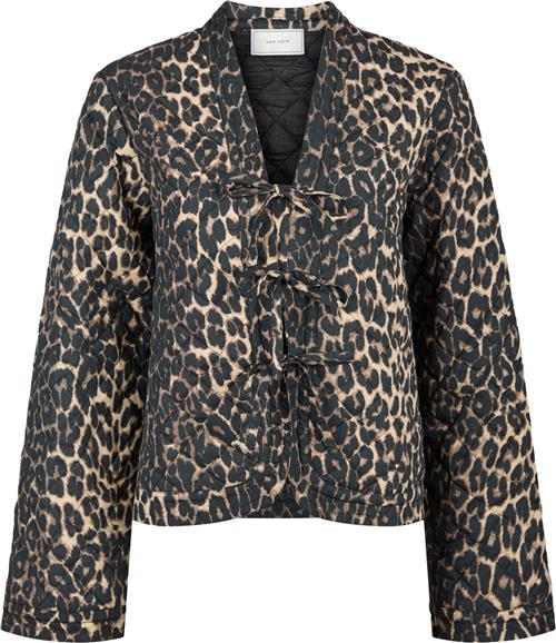 Neo Noir Dubbie Leo Quilt Jacket Kvinde Leopard Overgangsjakker Str 38 - Bomuld hos Magasin