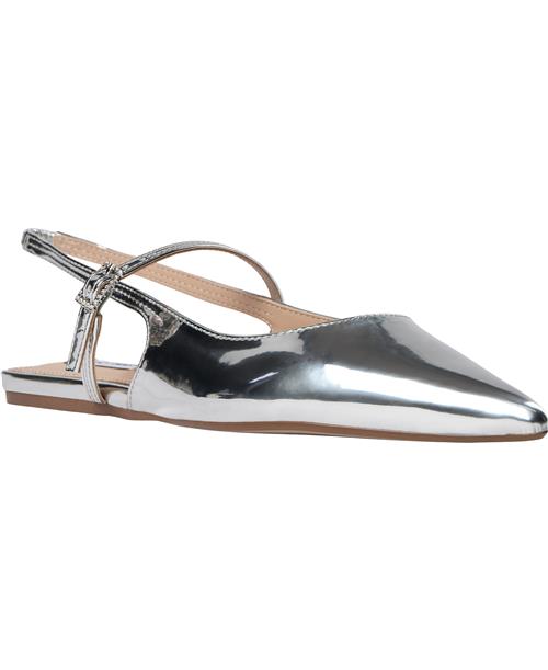 Se Steve Madden Krysten Sandal Kvinde Silver Ballerinaer Str 41 - hos Magasin ved Magasin