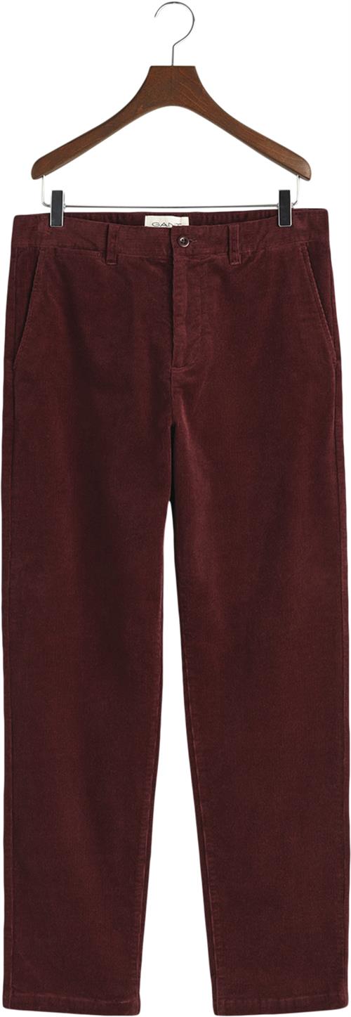 Gant Regular Cord Chinos Mand Red Shadow Chinos Str 31/32 - hos Magasin