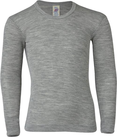 Se Engel Natur Children's Shirt, Long Sleeved, Gots Light Grey Mélange - Str 92 - Grã¥ Meleret Langærmede T-shirts Silke hos Magasin ved Magasin