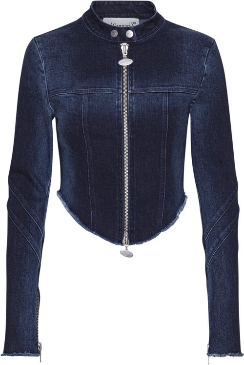 Cannari Concept Tight Denim Shirt Kvinde Vintage Indigo Blue Overgangsjakker Str 34 Denim - hos Magasin