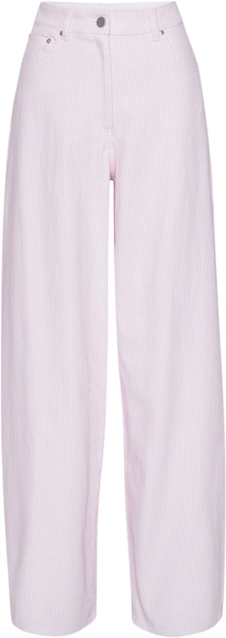 Se REMAIN Cocoon Striped Pants Kvinde Ballerina Comb. Bukser Med Lige Ben Str 30 - hos Magasin ved Magasin