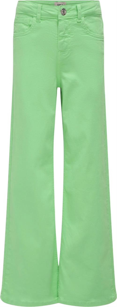 ONLY Kogmadison Wide Color Pant PNT Str 158 - Spring Bouquet Bukser hos Magasin