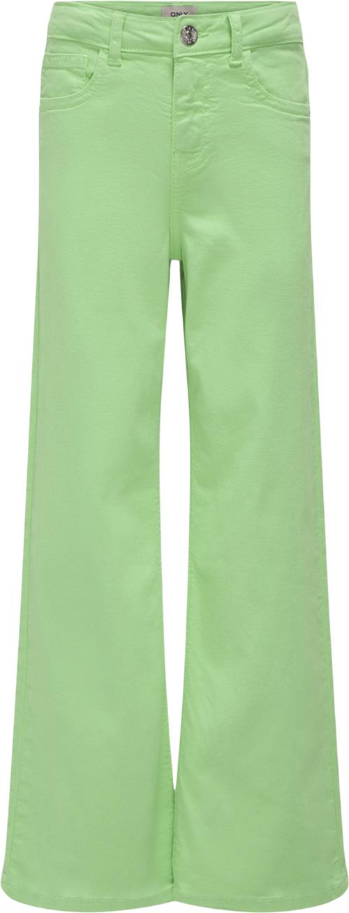 ONLY Kogmadison Wide Color Pant PNT Str 134 - Spring Bouquet Bukser hos Magasin