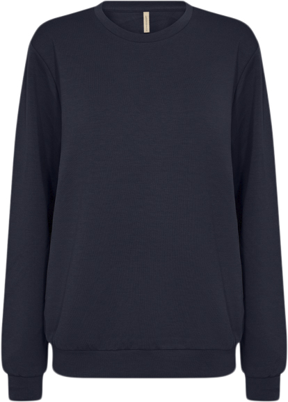 Se soyaconcept Scbanu 198 Sweatshirt Navy Kvinde 6910 Navy Sweatshirts Str M - Polyester hos Magasin ved Magasin