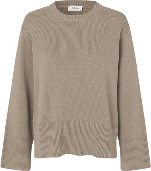 Modström Corbinmd Oneck Kvinde Spring Stone Sweaters Str XL - hos Magasin