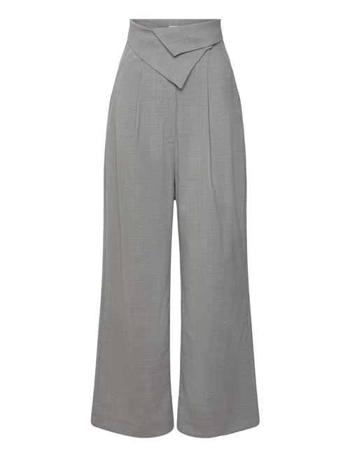 Se Les Coyotes De Paris Folded Waist Tailoring Trousers Les Coyotes De Paris Grey ved Booztlet