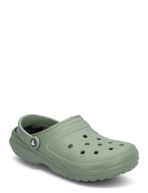 Se Classic Lined Clog Crocs Green ved Booztlet