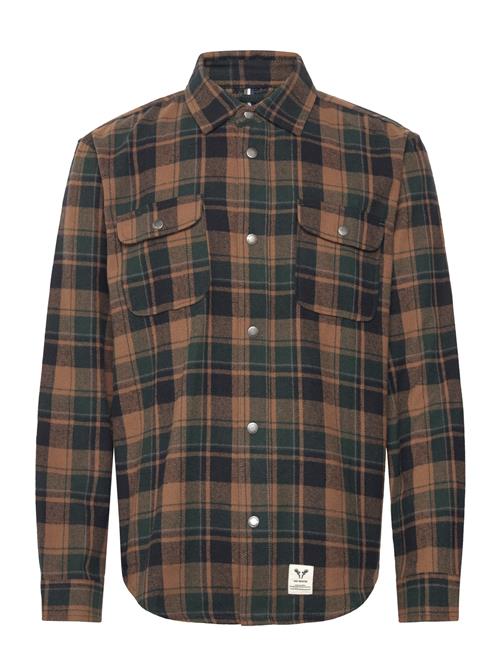 Fat Moose Adrian Cotton Check Shirt Fat Moose Brown