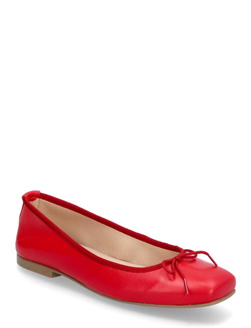 Bianco Biaemily Karré Ballerina Smooth Leather Bianco Red