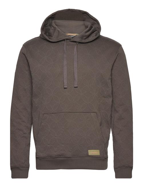 Se Scotch & Soda Jacquard Terry Hoodie Scotch & Soda Brown ved Booztlet