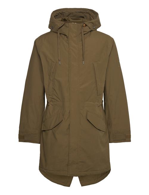 Timberland Water Resistant Fishtail Parka Dark Olive Timberland Khaki