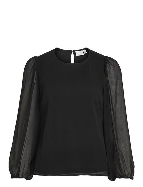 Se Vila Vifalia O-Neck L/S Top - Noos Vila Black ved Booztlet