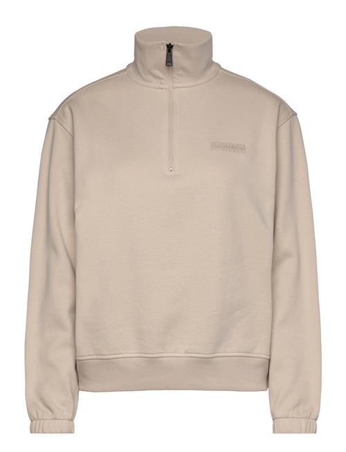 Se Napapijri Bisez Half-Zip Sweatshirt Napapijri Beige ved Booztlet