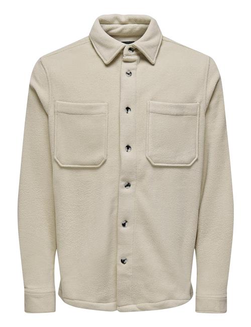 ONLY & SONS Onsdal Ovr Fleece Ls Shirt ONLY & SONS Beige