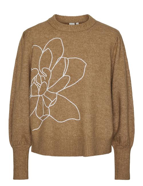 Se YAS Yasjuva Ls Knit Pullover S. YAS Brown ved Booztlet