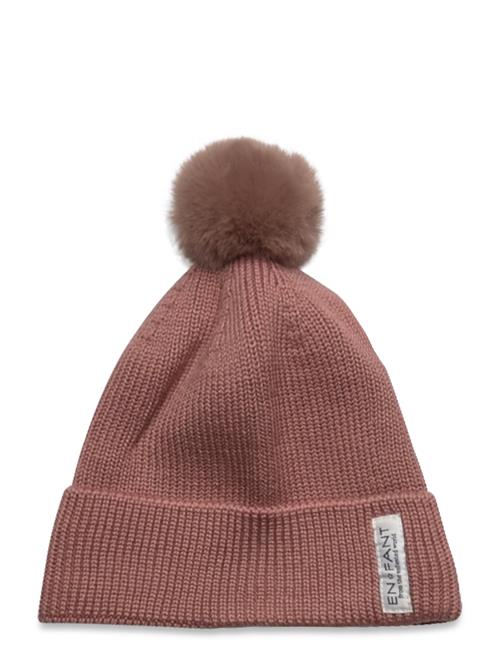 En Fant Beenie W. Fake Fur W. Lining En Fant Pink