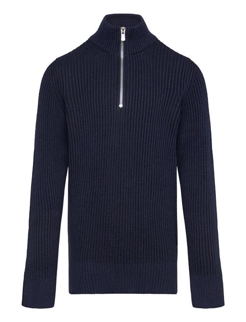 Se Jack & Jones Jprblaliam Knit Half Zip Bf Jnr Jack & J S Navy ved Booztlet