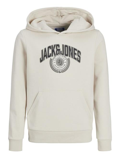 Jack & Jones Jjkam Varsity Branding Sweat Hood Jnr Jack & J S Beige