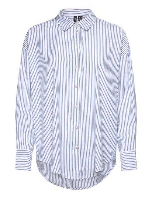 Vero Moda Vmnora Ls Over Shirt Wvn Ga Noos Vero Moda Blue