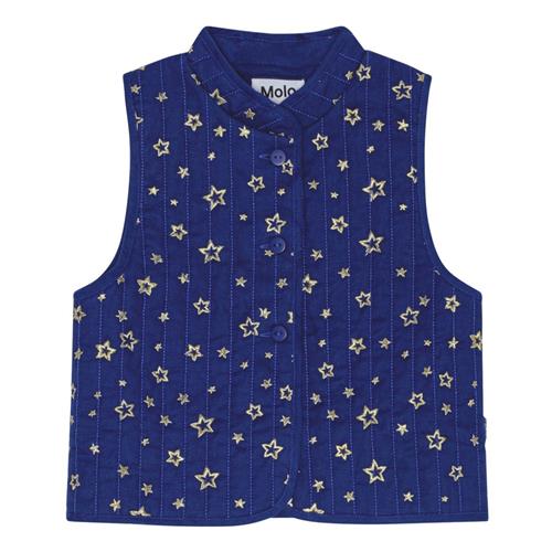 Se Molo Helga Vest Shiny Stars | Blå | 92/98 cm ved Babyshop