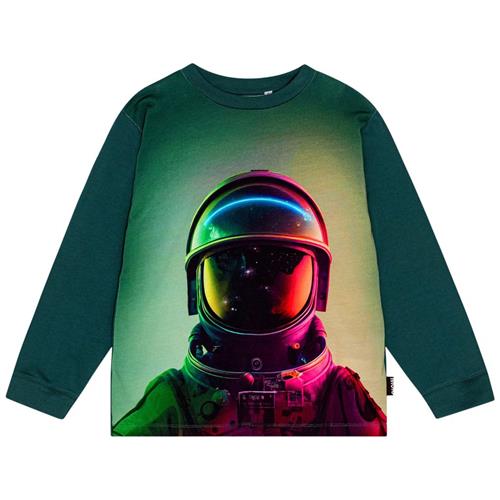 Molo GOTS Rube Langærmet T-shirt Space Helmet | Grønn | 122 cm